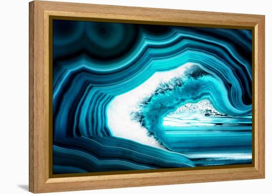 So Pure Collection - Slice of Turquoise Agate-Philippe Hugonnard-Framed Premier Image Canvas