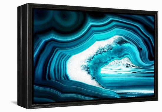 So Pure Collection - Slice of Turquoise Agate-Philippe Hugonnard-Framed Premier Image Canvas