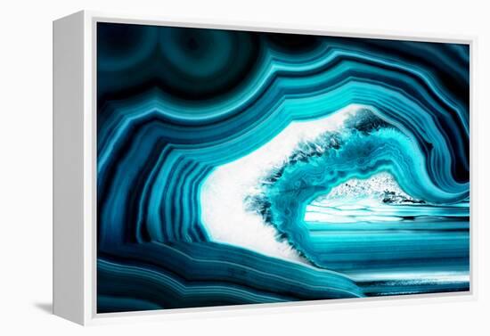 So Pure Collection - Slice of Turquoise Agate-Philippe Hugonnard-Framed Premier Image Canvas