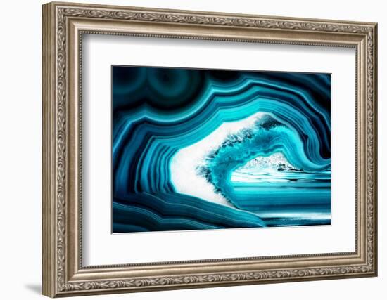 So Pure Collection - Slice of Turquoise Agate-Philippe Hugonnard-Framed Photographic Print