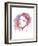 So She Flows (Watercolor portrait)-Sillier than Sally-Framed Art Print