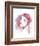 So She Flows (Watercolor portrait)-Sillier than Sally-Framed Art Print