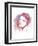 So She Flows (Watercolor portrait)-Sillier than Sally-Framed Art Print