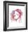 So She Flows (Watercolor portrait)-Sillier than Sally-Framed Art Print