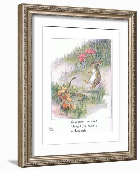 So-So-Sorry, I'M Sure! Thought You Were a Cabbage Stalk-Anne Anderson-Framed Giclee Print