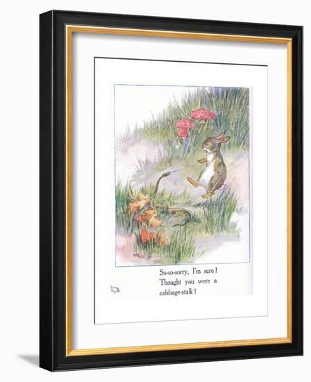 So-So-Sorry, I'M Sure! Thought You Were a Cabbage Stalk-Anne Anderson-Framed Giclee Print