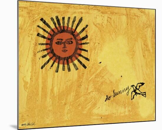 So Sunny, c. 1958-Andy Warhol-Mounted Giclee Print