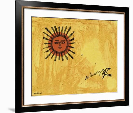 So Sunny, c. 1958-Andy Warhol-Framed Giclee Print