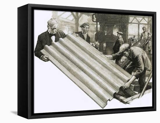 So That's Why, We Have Corrugated Iron-John Millar Watt-Framed Premier Image Canvas