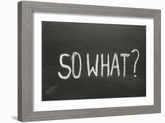 So What-Yury Zap-Framed Art Print