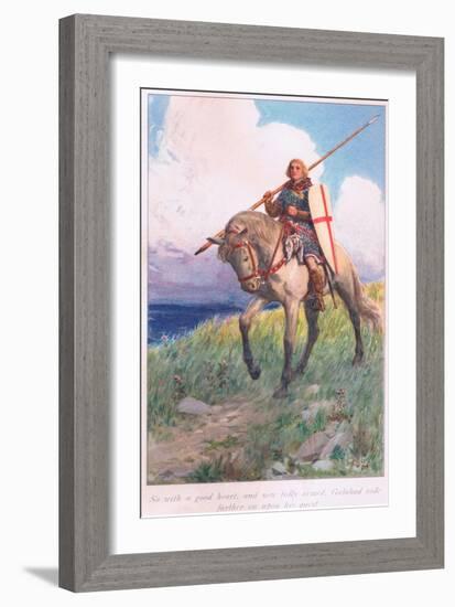 So with Good Heart, and More Fully Armed, Galahad Rode Further Upon His Quest-William Hodges-Framed Giclee Print