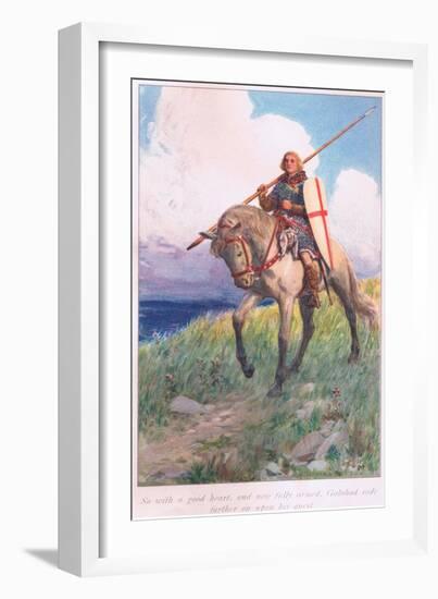 So with Good Heart, and More Fully Armed, Galahad Rode Further Upon His Quest-William Hodges-Framed Giclee Print