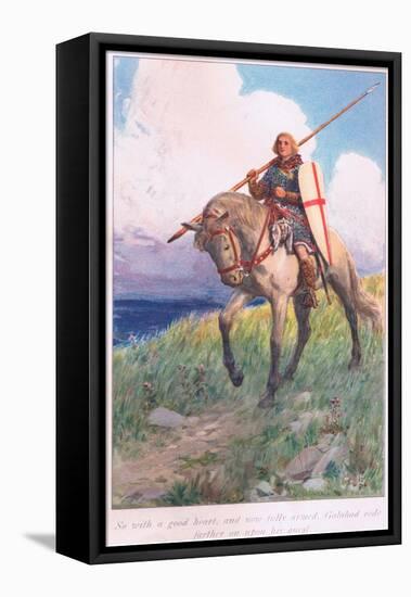 So with Good Heart, and More Fully Armed, Galahad Rode Further Upon His Quest-William Hodges-Framed Premier Image Canvas