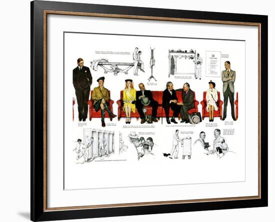 "So You Want to See the President" B, November 13,1943-Norman Rockwell-Framed Giclee Print