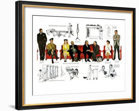 "So You Want to See the President" B, November 13,1943-Norman Rockwell-Framed Giclee Print