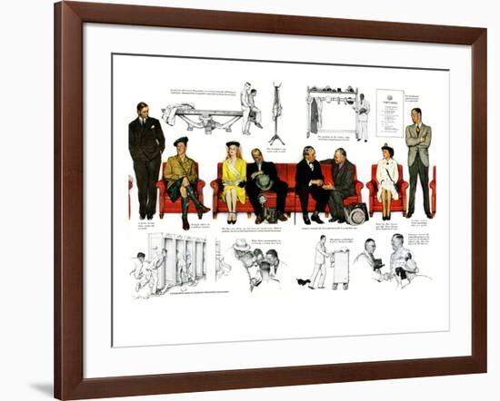 "So You Want to See the President" B, November 13,1943-Norman Rockwell-Framed Giclee Print