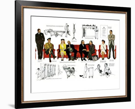 "So You Want to See the President" B, November 13,1943-Norman Rockwell-Framed Giclee Print