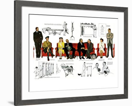 "So You Want to See the President" B, November 13,1943-Norman Rockwell-Framed Giclee Print