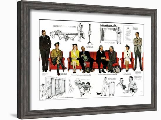 "So You Want to See the President" B, November 13,1943-Norman Rockwell-Framed Giclee Print