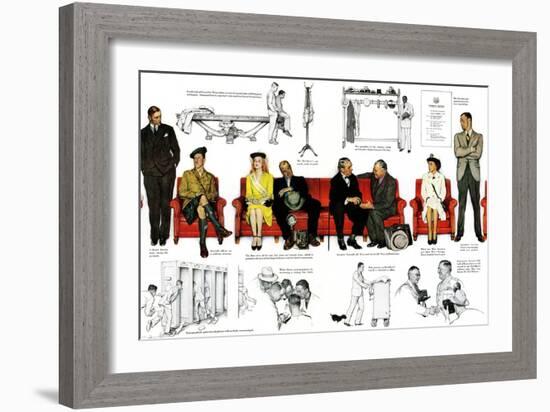 "So You Want to See the President" B, November 13,1943-Norman Rockwell-Framed Giclee Print