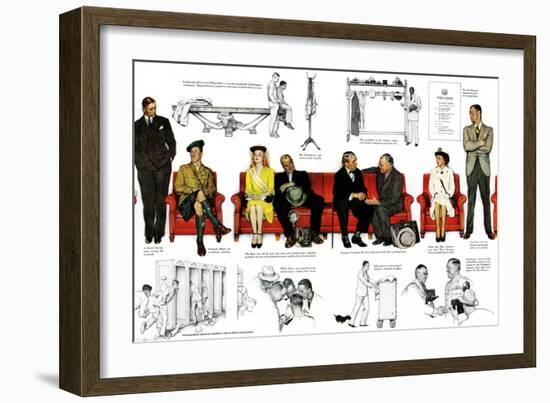 "So You Want to See the President" B, November 13,1943-Norman Rockwell-Framed Giclee Print