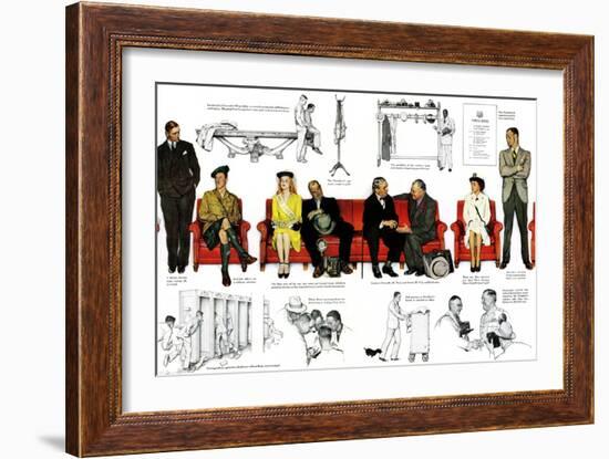 "So You Want to See the President" B, November 13,1943-Norman Rockwell-Framed Giclee Print