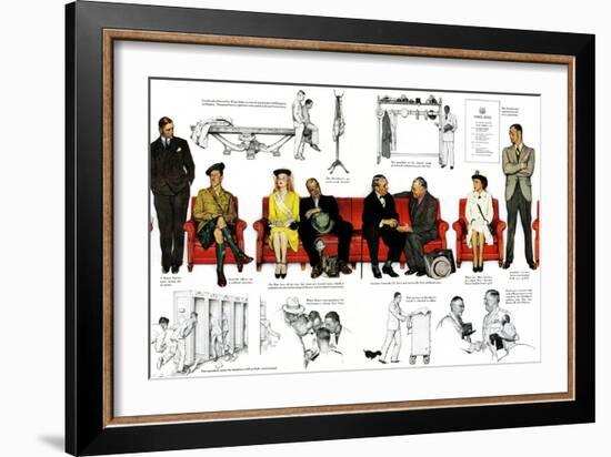 "So You Want to See the President" B, November 13,1943-Norman Rockwell-Framed Giclee Print