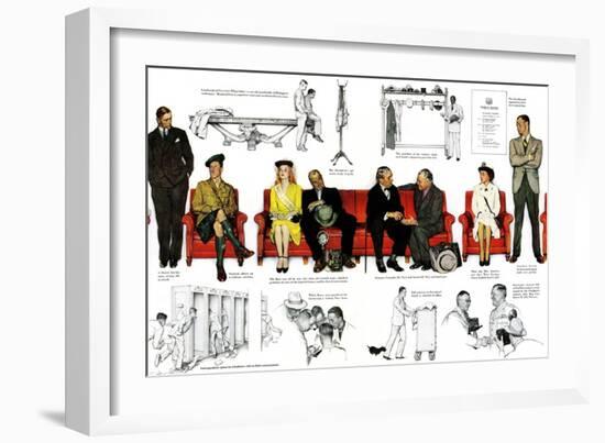 "So You Want to See the President" B, November 13,1943-Norman Rockwell-Framed Giclee Print