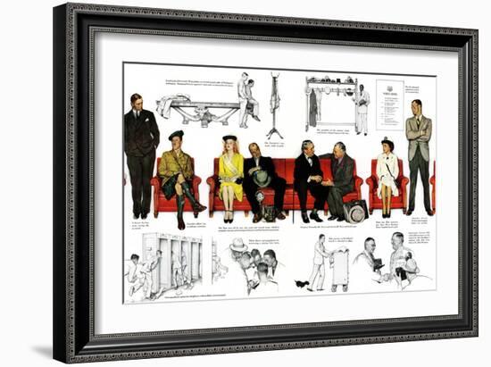 "So You Want to See the President" B, November 13,1943-Norman Rockwell-Framed Giclee Print