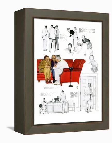 "So You Want to See the President" C, November 13,1943-Norman Rockwell-Framed Premier Image Canvas