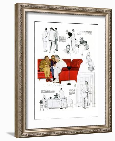 "So You Want to See the President" C, November 13,1943-Norman Rockwell-Framed Giclee Print