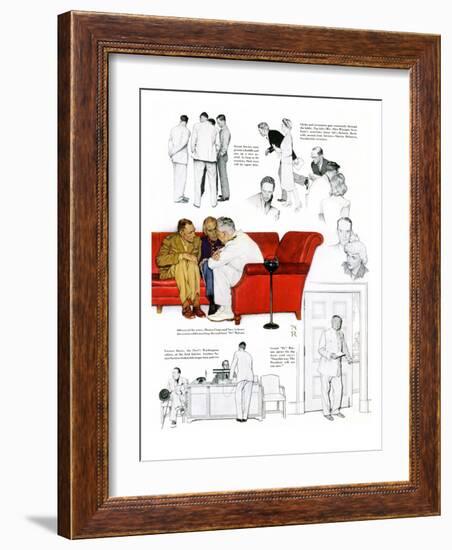 "So You Want to See the President" C, November 13,1943-Norman Rockwell-Framed Giclee Print