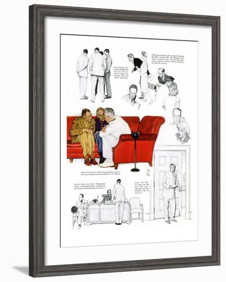 "So You Want to See the President" C, November 13,1943-Norman Rockwell-Framed Giclee Print