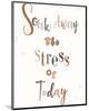 Soak Away The Stress Of Today-Clara Wells-Mounted Art Print