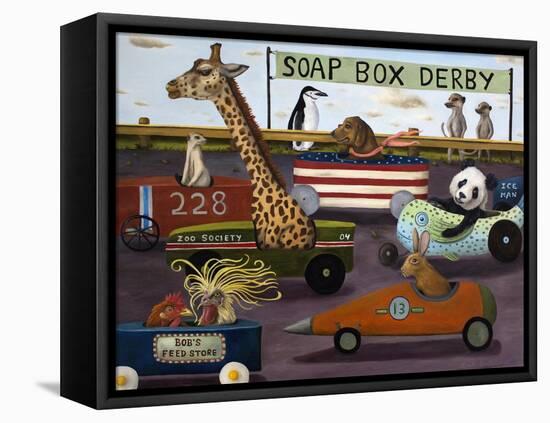Soap Box Derby-Leah Saulnier-Framed Premier Image Canvas
