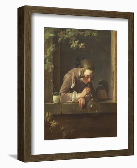 Soap Bubbles, C. 1733- 34-Jean-Baptiste Simeon Chardin-Framed Giclee Print