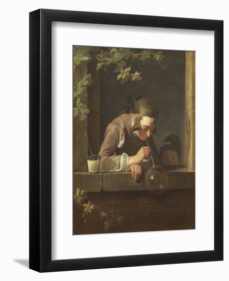 Soap Bubbles, C. 1733- 34-Jean-Baptiste Simeon Chardin-Framed Giclee Print