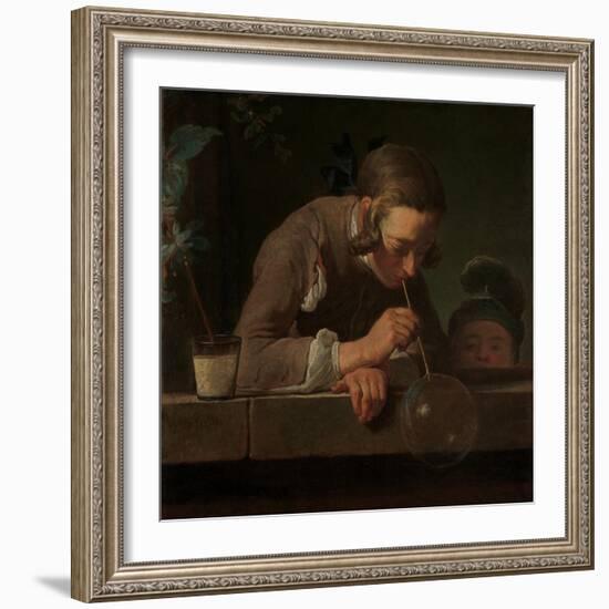 Soap Bubbles, c.1733-34-Jean-Baptiste Simeon Chardin-Framed Giclee Print