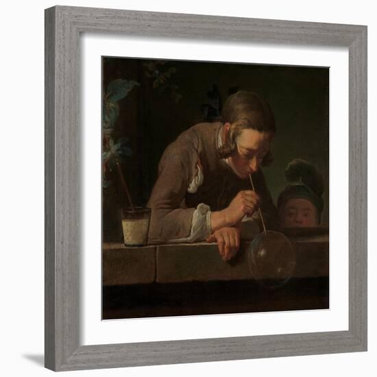 Soap Bubbles, c.1733-34-Jean-Baptiste Simeon Chardin-Framed Giclee Print