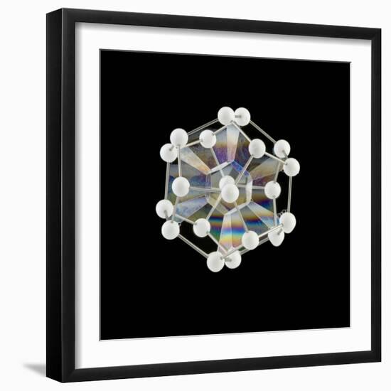 Soap Bubbles on a Dodecahedral Frame-Rapson Rapson-Framed Premium Photographic Print