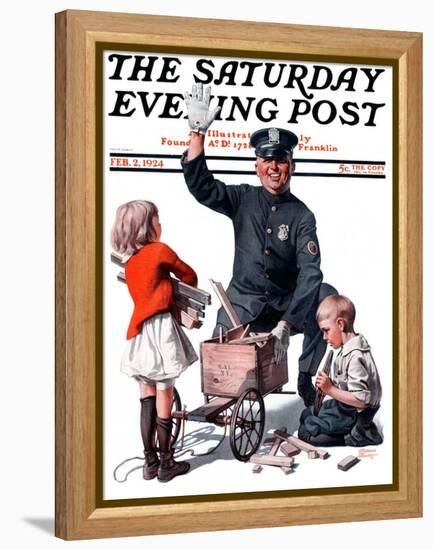 "Soapbox Wreck," Saturday Evening Post Cover, February 2, 1924-Frederic Stanley-Framed Premier Image Canvas