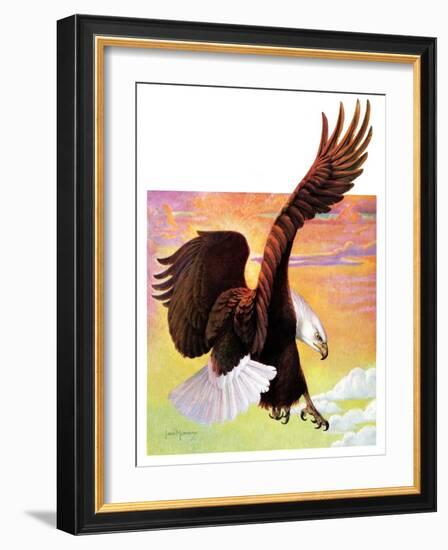 "Soaring Bald Eagle,"October 28, 1933-Jack Murray-Framed Giclee Print