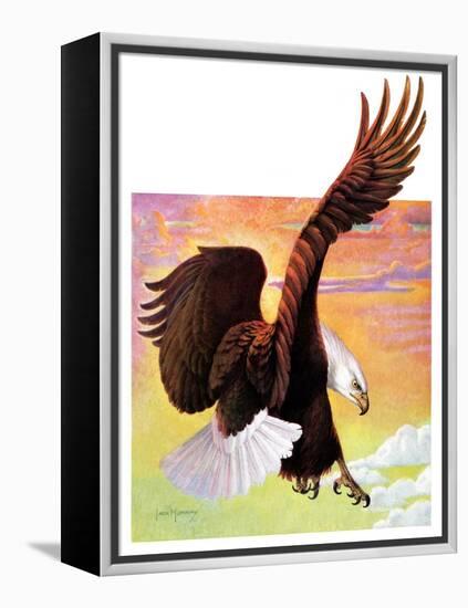 "Soaring Bald Eagle,"October 28, 1933-Jack Murray-Framed Premier Image Canvas