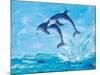 Soaring Dolphins I-Julie DeRice-Mounted Art Print