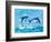 Soaring Dolphins II-Julie DeRice-Framed Premium Giclee Print