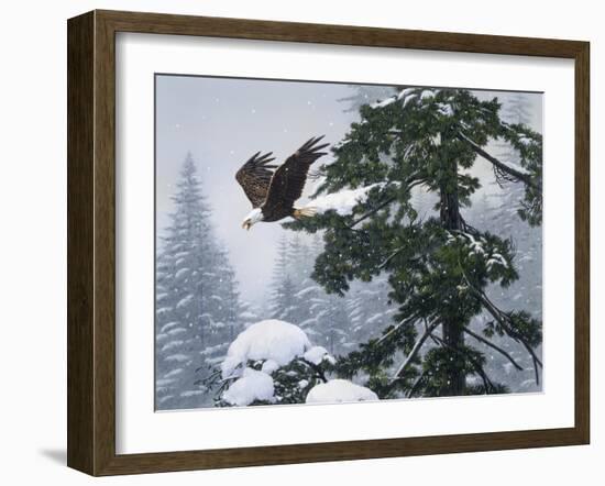 Soaring Eagle-William Vanderdasson-Framed Giclee Print