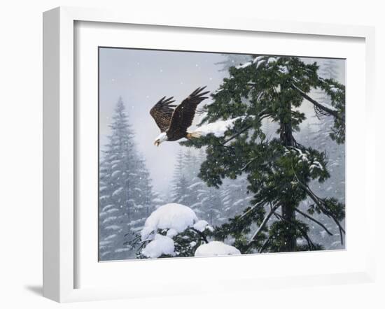 Soaring Eagle-William Vanderdasson-Framed Giclee Print