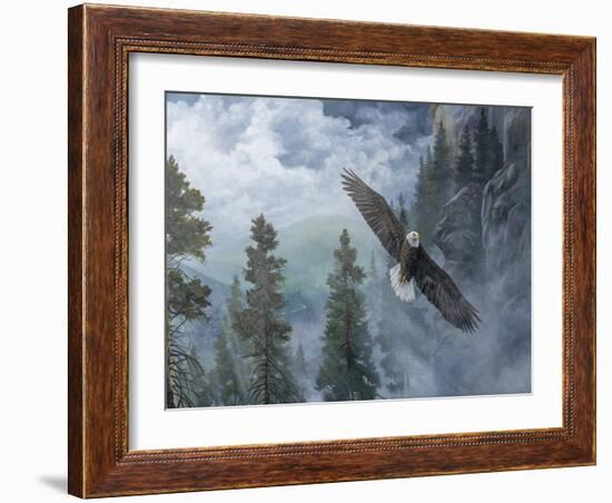 Soaring High II-B. Lynnsy-Framed Art Print