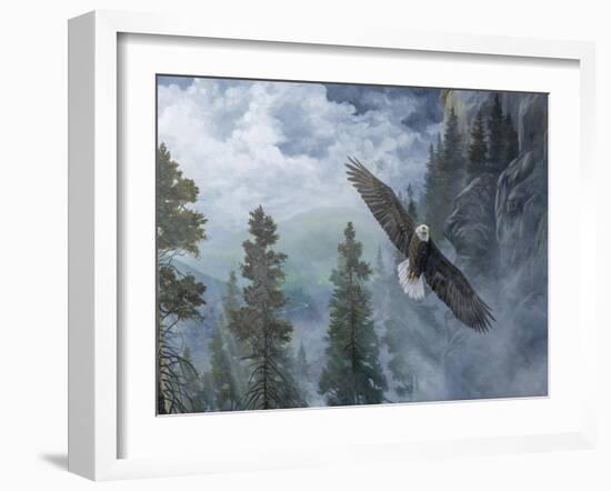 Soaring High II-B. Lynnsy-Framed Art Print