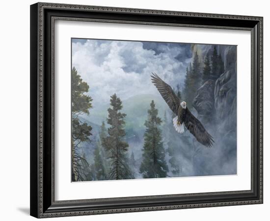 Soaring High II-B. Lynnsy-Framed Art Print